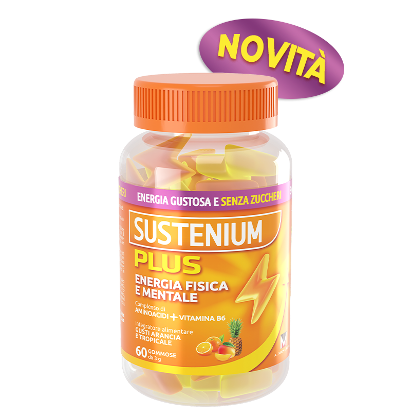 Sustenium Plus energia fisica e mentale 30 gommose da 3 g - Farmacia Maria Cristina