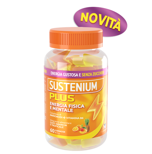 Sustenium Plus energia fisica e mentale 30 gommose da 3 g - Farmacia Maria Cristina