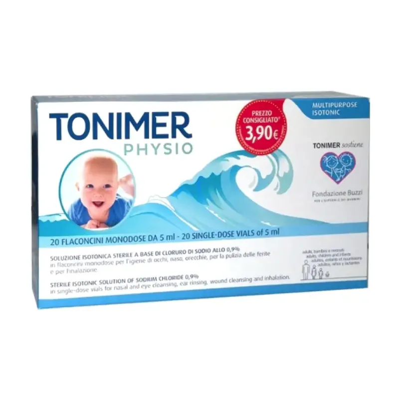Tonimer physio 20 flaconcini monodose da 5 ml - Farmacia Maria Cristina