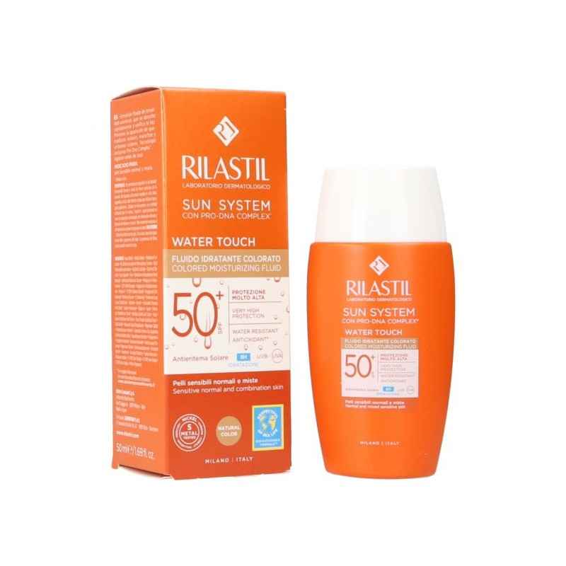 Rilastil Water Touch SPF 50+ Fluido Idratante Colorato – 50 ml